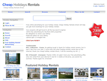 Tablet Screenshot of cheapholidayrentalsdirect.com